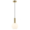 Wisząca lampa kulista 22071 zwis kula do sypialni złoty biały