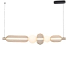 Lampa wisząca nad stół Sarr MD2596-5B-3BGT LED 27W 3000-5700K czarny