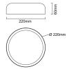 Do kuchni plafon okrągły Cedrone OR85938 LED 14W 3000-6500K szary