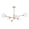 Wisząca lampa do jadalni Vignette VIG0645-20 szklane kule mosiądz