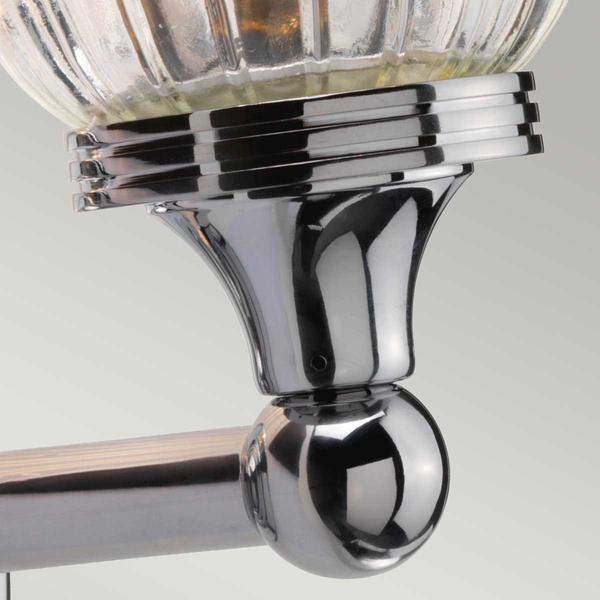 Lampa ścienna na przedpokój Austen BATH-AUSTEN1-PC chrom przezroczysty