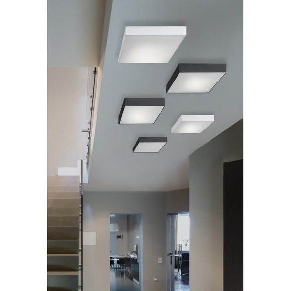 Plafon kwadratowy do sypialni MONZA AZ3686 Azzardo LED 36W 3000K czarny