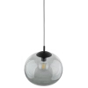 Lampa zwieszana do sypialni VIBE 4972 szklana kula czarny grafit