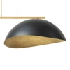 Lampa do jadalni wisząca nad stół Solar 40572 Sigma czarna złota