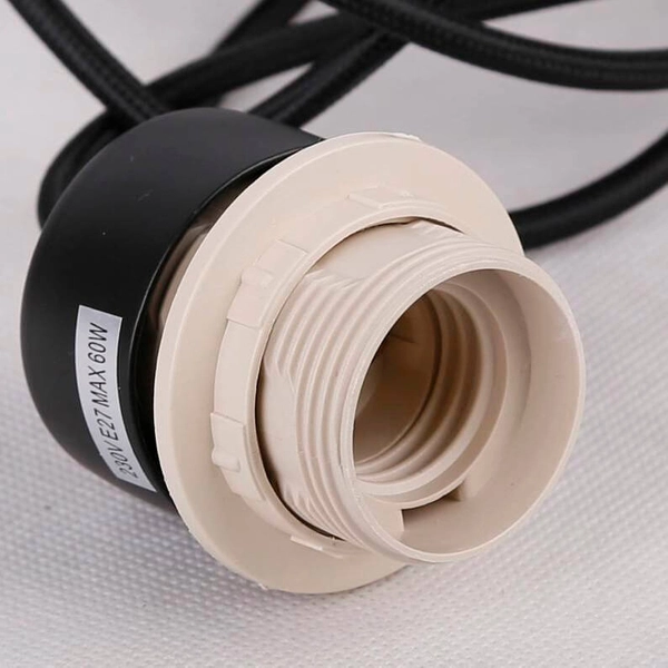 Potrójna lampa wisząca Cox 33-53886 tuba chrom czarna