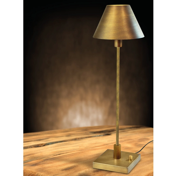 Stołowa LAMPA stojąca GRENA nocna LAMPKA metalowa retro mosiądz