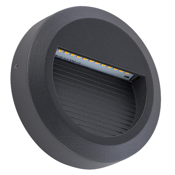 Elewacyjna LAMPA zewnętrzna ROUND LED 8147 Nowodvorski okrągła OPRAWA outdoor LED 1,6W 3000K ścienna IP54 czarna