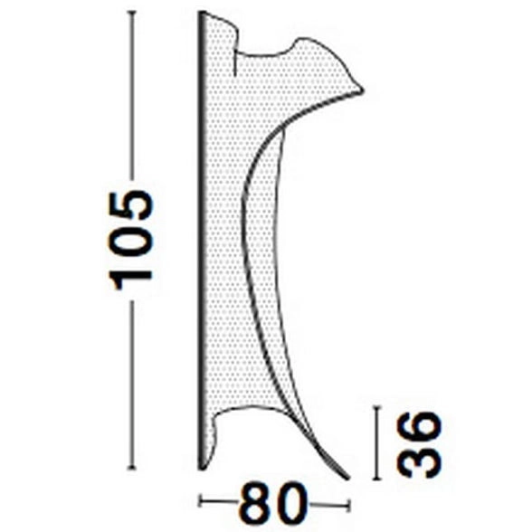 Podłogowa LAMPA stojąca CALI LE41370 LED 31W Luces Exclusivas modernistyczna OPRAWA metalowa z efektem falującego materiau złota