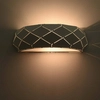 Kinkiet LAMPA ścienna REUS LP-8069/1W WH Light Prestige geometryczna OPRAWA półokrągła przyścienna biała