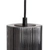 Szklana lampa wisząca Bella ABR-LWS-BELL-C nad stół nordycka szara