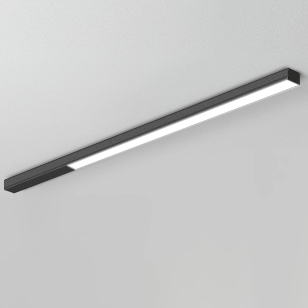 Metalowa listwa LED sufitowa Pietra 313304203-22 Elkim 56W 4000K czarna
