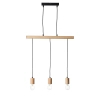 Lampa wisząca rustykalna Sven 101678 do salonu drewniana