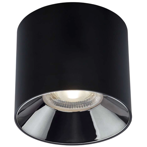 LAMPA sufitowa IOS 8724 Nowodvorski metalowa OPRAWA downlight LED 40W 3000K tuba czarna