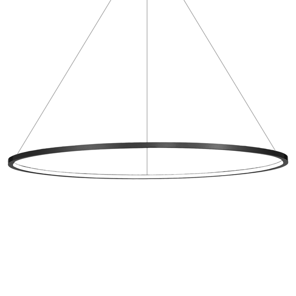 Wisząca lampa pierścieniowa Saturno ML8864 Milagro LED 65W 4000K IP44 czarna