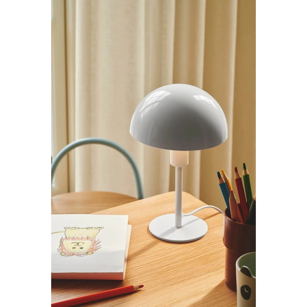 Stojąca lampka stołowa Ellen 2213745001 grzybek biały
