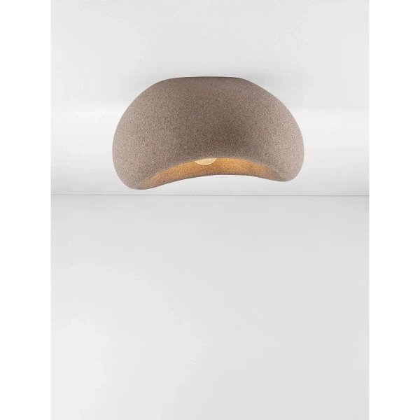 Sufitowa lampa kopuła PALINZA LE45329 ściemnialna brązowa