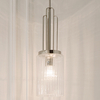 Lampa wisząca QN-KIMROSE-MP-PN tuba szklana nikiel