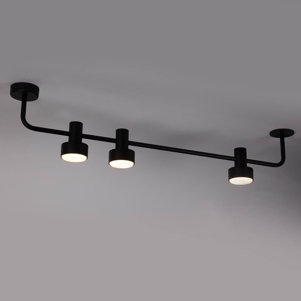 Nasufitowa lampa Mona 40901 Sigma reflektory do salonu czarna