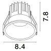 Lampa sufitowa wpuszczana ARAMIEL LE65105 LED 13W 2700K złota czarna