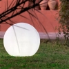 Zewnętrzna lampa stojąca kulista BULY 3131 LED 3W 2700K IP65 biała