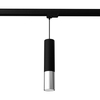 Lampa wisząca z żarówką LOOPEZ MYL.00009 3-fazowa tuba czarny chrom