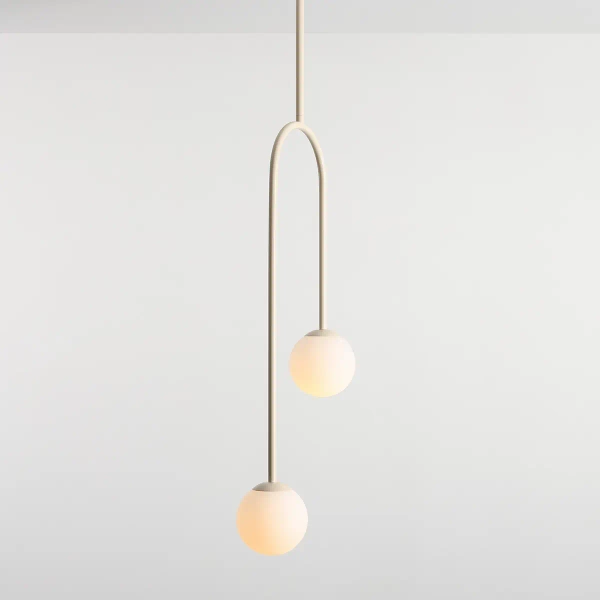 Podwójna lampa zwisająca NAVE 1088PL_H9 Aldex molekuły kremowa