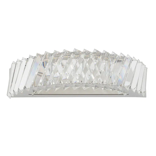 Kinkiet ścienny kryształowy LUXORA 11710 LED 15W 3000K nikiel