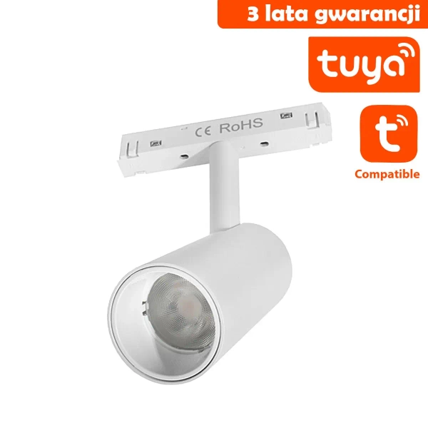 Reflektor do szyn magnetycznych 1309 Tuya LED 7W 2500-6500K tubka biała
