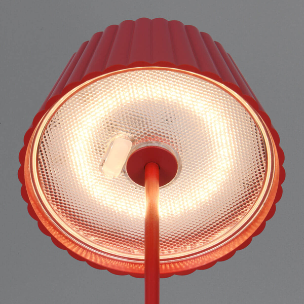 Lampka na taras metalowa Suarez R57706110 LED 2W 3000K IP44 czerwona