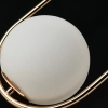 Wisząca lampa Coco AZ4981 szklana ball kula zwis złota 