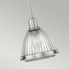 Lampa z kloszem sufitowa QN-ELROY-BN industrialna nikiel