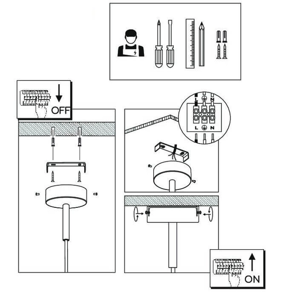 Lampa zwisowa do sypialni Mahaka 5172 Shilo nad stół hampton czarna