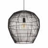 Lampa wisząca kuchenna Haiti 11167 japandi cage bambusowa czarna