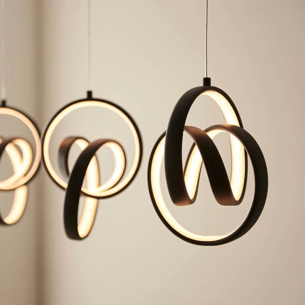 Wisząca lampa ledowa Cosma 97624 LED 70W 3000K czarny biały