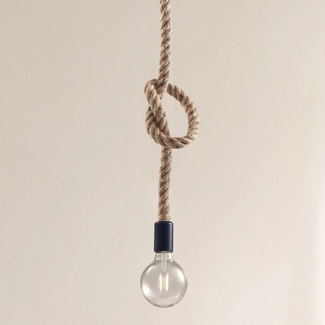 Lampa wisząca na sznurze Rope 321909 Polux LED 12W pojedyncza beżowa