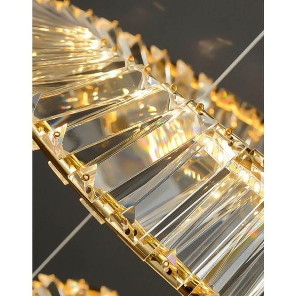 Lampa wisząca glamour Cristal CRLW-36W LED 36W 3000K złota