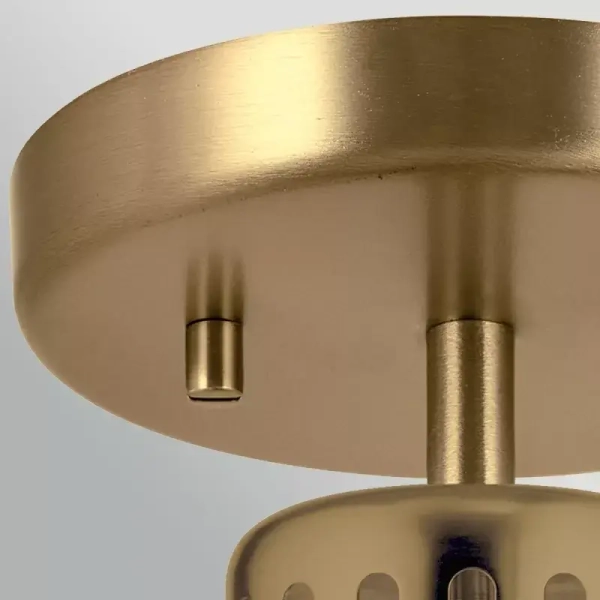 Cylindryczna lampa wisząca York mosiądz jasnoniebieska 1xE27 do salonu ELS-YORK-MP-PNBR-PB