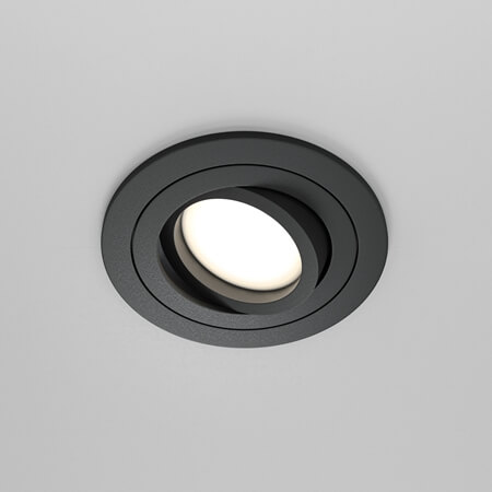 Sufitowa lampa wpuszczana Atom DL023-2-01B regulowana czarny