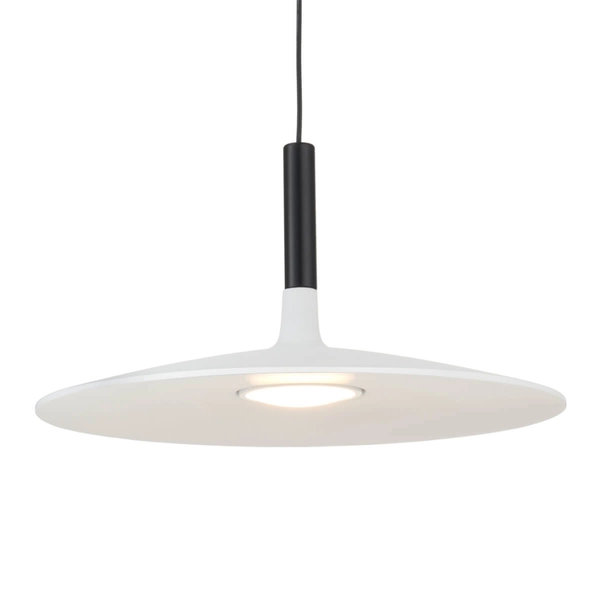 Wisząca lampa talerz Hank ST-10229P white LED 7W 3000K metalowa biała czarna