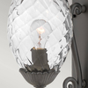 Zewnętrzna lampa ścienna Plantation HK-PLANTATION-M-MB IP44 ananas czarna