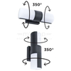 Elewacyjna LAMPA ścienna CYRA 5198101118 Lutec regulowana OPRAWA tuba LED 15W 3000K metalowa IP54 szara