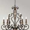 Lampa wisząca świecznikowa Artisan ART3-BLACK Elstead metalowa czarna
