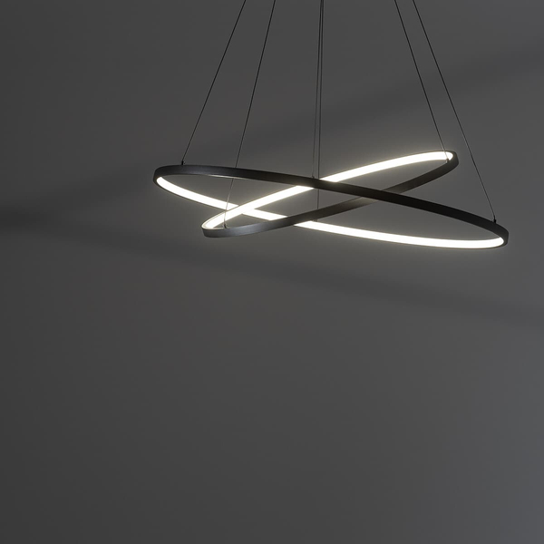 Pierścieniowa wisząca lampa Circolo 10814 Nowodvorski LED 35W 3000K czarna