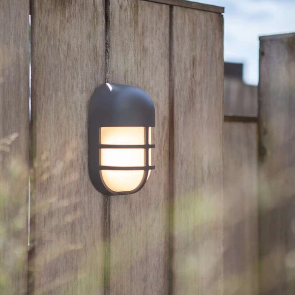 Ogrodowa LAMPA ścienna BULLO 6383001118 Lutec elewacyjna OPRAWA zewnętrzna LED 15W 3000K owalna IP54 szara