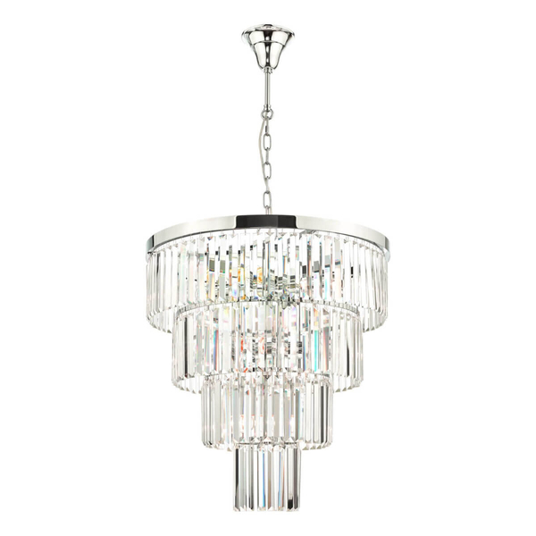 Pałacowa lampa wisząca Angel ANG0808 Dar Lighting kryształ chrom przezroczysta