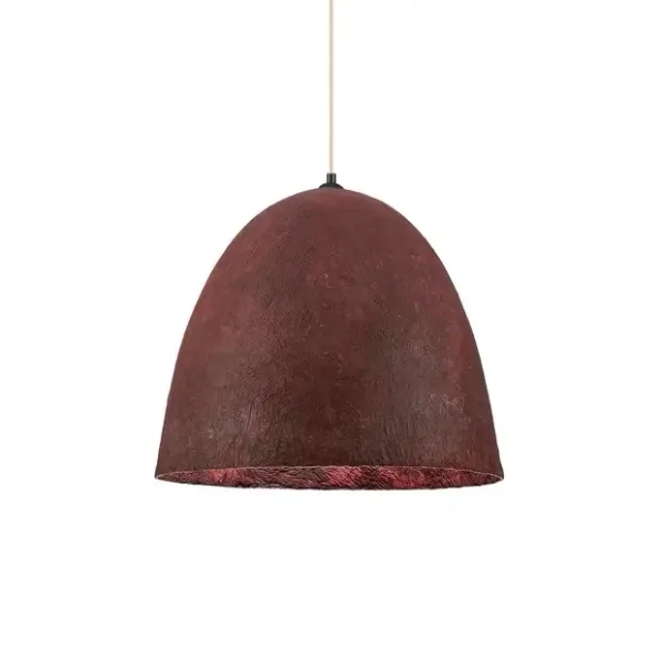 Papierowa wisząca lampa TALVORA LE45313 do salonu czerwona