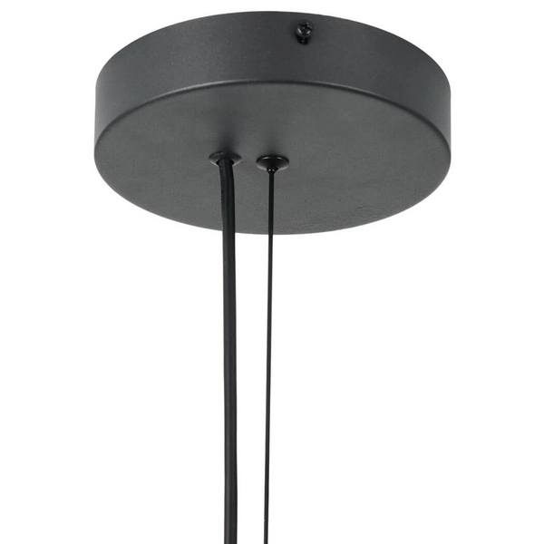 Lampa wisząca ze szklanym kloszem ENZO ST-F22020601-D60 black czarny złoty