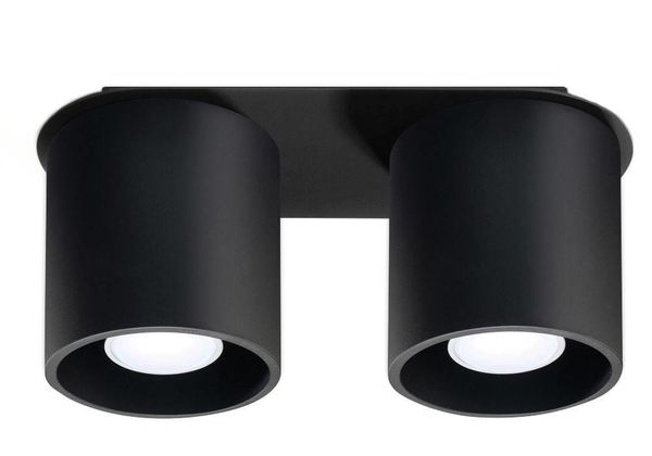 Downlight LAMPA sufitowa SL.0054 metalowa OPRAWA tuby czarne