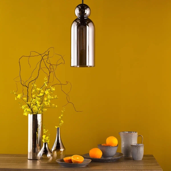 Loftowa wisząca lampa Tao TAO0110 do salonu czarny przydymiona