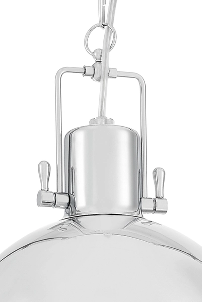 Industrialna LAMPA wisząca NAUTILIUS M 10262103 Kaspa metalowa OPRAWA na łańcuchu ZWIS okrągły chrom